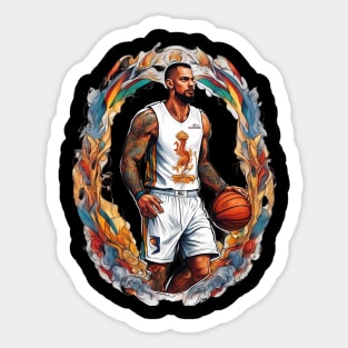 Basketball Tattoo Sticker